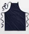 W364 Westford Mill Fairtrade Adult Craft Apron French Navy colour image